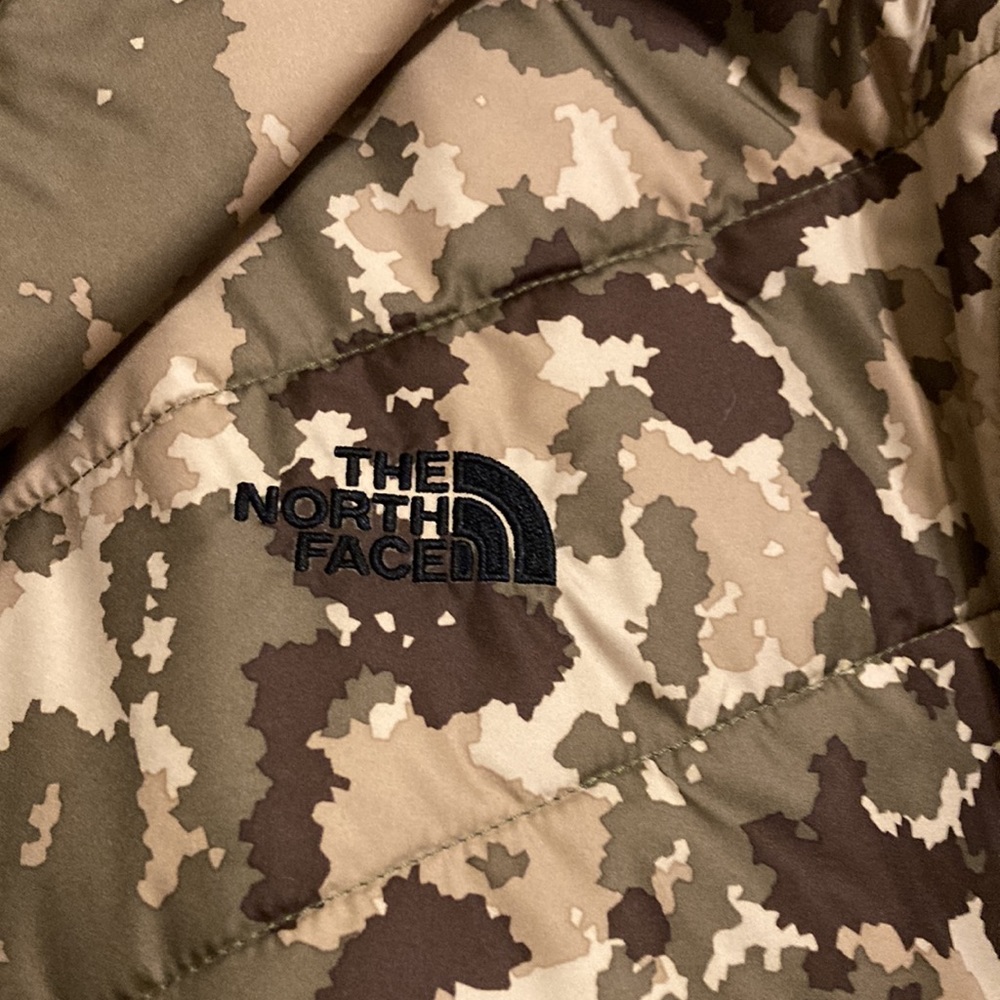 NWT North Face Tamburello Parka - Burnt Olive Green Digi Topo Print - Picture 13 of 15